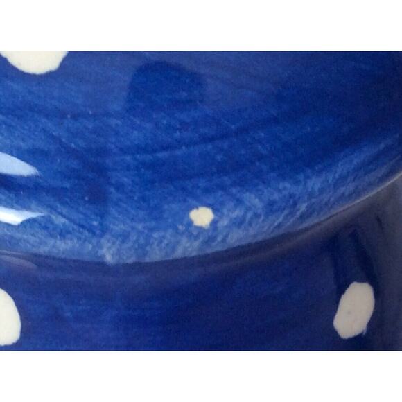 Christmas Mr. & Mrs Snowman Large Salt and Pepper Shakers Stove Top Ceramic Blue - Picture 7 of 7